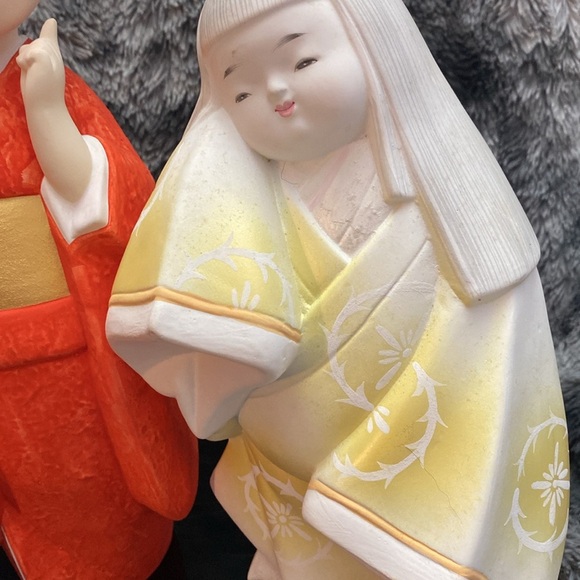 Vintage Japanese Hakata Dolls  Kimono
Geisha Maiko Folk Craft - Picture 12 of 16